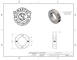 Coastal Shaft Collars - 1.25" Bore Diameter