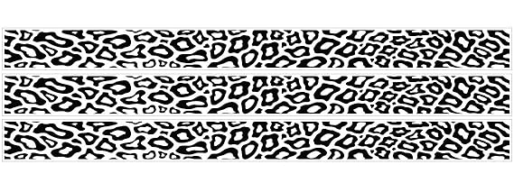 Amazon Com Leopard Print Black And White Border Wall Decals Stickers Baby