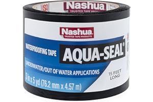 Nashua 3 in x 15 ft Aqua-Seal Waterproof Tape in Black