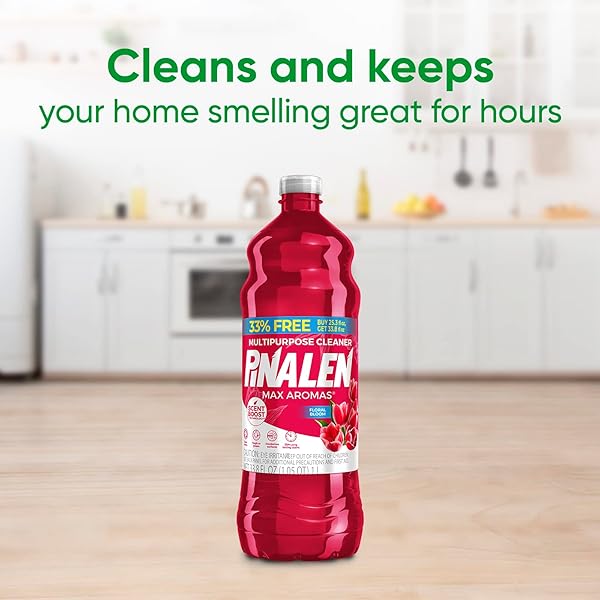 PINALEN MAX ALL PURPOSE HOUSEHOLD CLEANING FLORAL SCENT + BONUS PACK – (33.8 OZ) (2024)