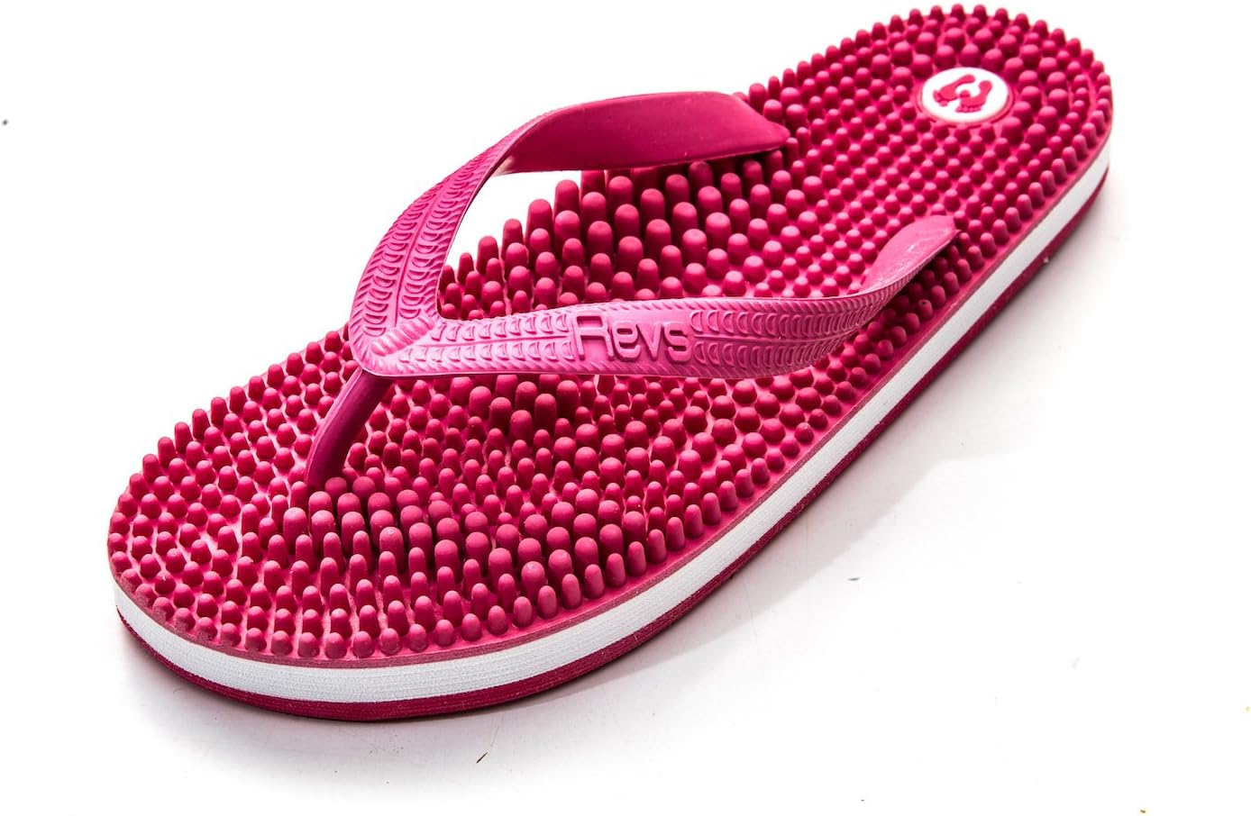Reflexology Massage Flip Flops - for Men and Women - Massage Footbed and Natural Therapy - Stimulated Pressure Points, Boosts Health and Wellbeing - Sophisticated Design, Classic Look