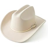 Jastore Kids Western Cowboy Hat for Girl Boy Wide Brim Beach Cowgirl Hat with Belt Buckle Cattleman Cowboys Hats