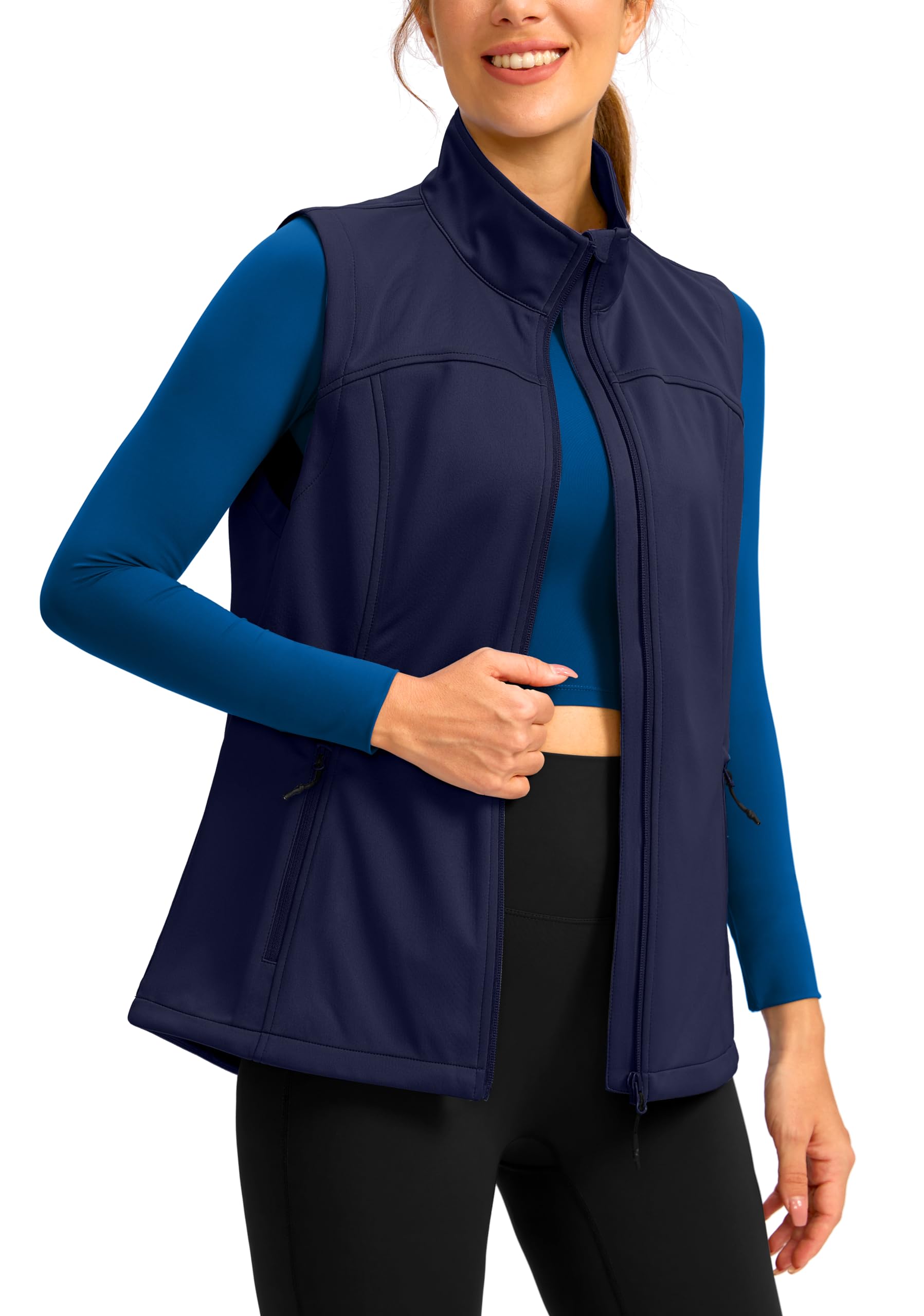 Soothfeel Women's Vest with Zipper Pocekts