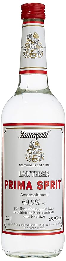 Lauterer Prima Sprit 0,7l 69,9% vol. Ansatzspirituose Alkohol