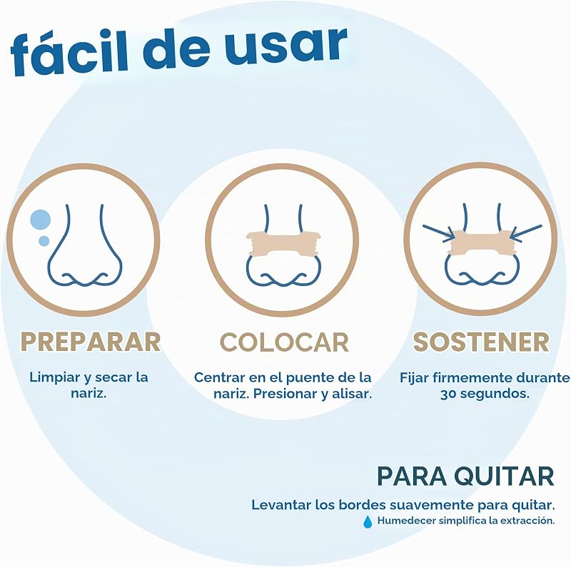 Tiras nasais, 30 unidades para aliviar o ressonar, tecnologia patenteada BVT e LTa, barra de suporte tripla, sem medicamentos, melhora a qualidade do sono.