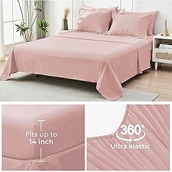 HYMOKEGE Rose Gold Full Size Comforter Sets