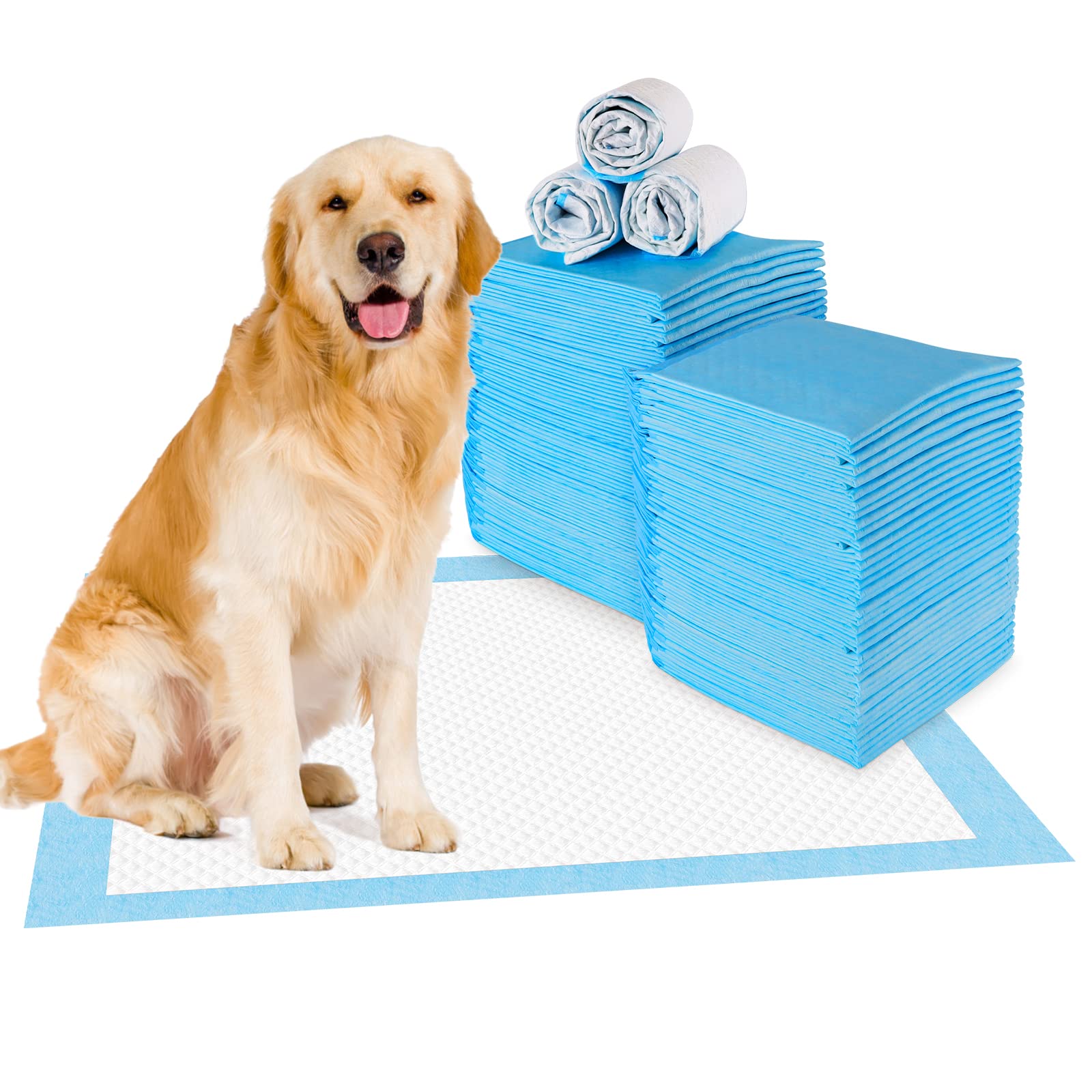 RCruning-EU Puppy Training Pads for Dog Pet Pee Absorbent Toilet Pee Wee Mat Anti Slip Leakproof (40 PACK-60 * 60CM)