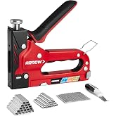 Arrow Heavy Duty 3-in-1 Upholstery Staple Gun with 3000 Staples | Manual Brad Nailer with Remover, Power Adjustment Stapler Gun for Wood, Wire, Decoration, Fixing Material, Crafts, DIY