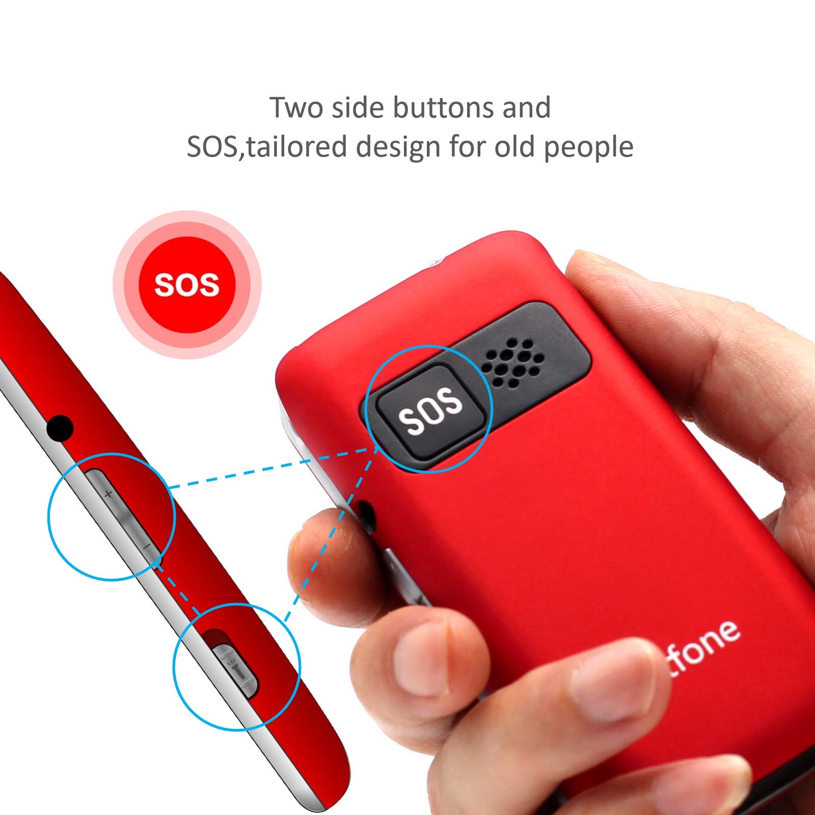4G Senior Mobile Phone,Big Button Mobile Phone For Elderly With SIM