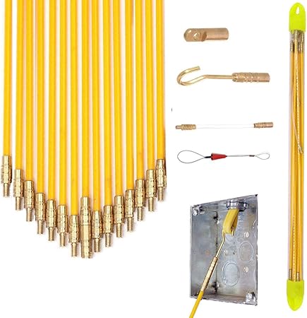 50 Wire Noodler Fiberglass Cable Wire Running Rod Coaxial