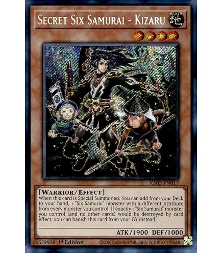 Amazon.com: Legendary Six Samurai - Kizan (Platinum Secret Rare