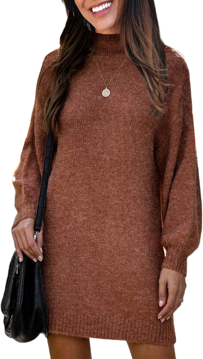 casual knit dresses with sleeves