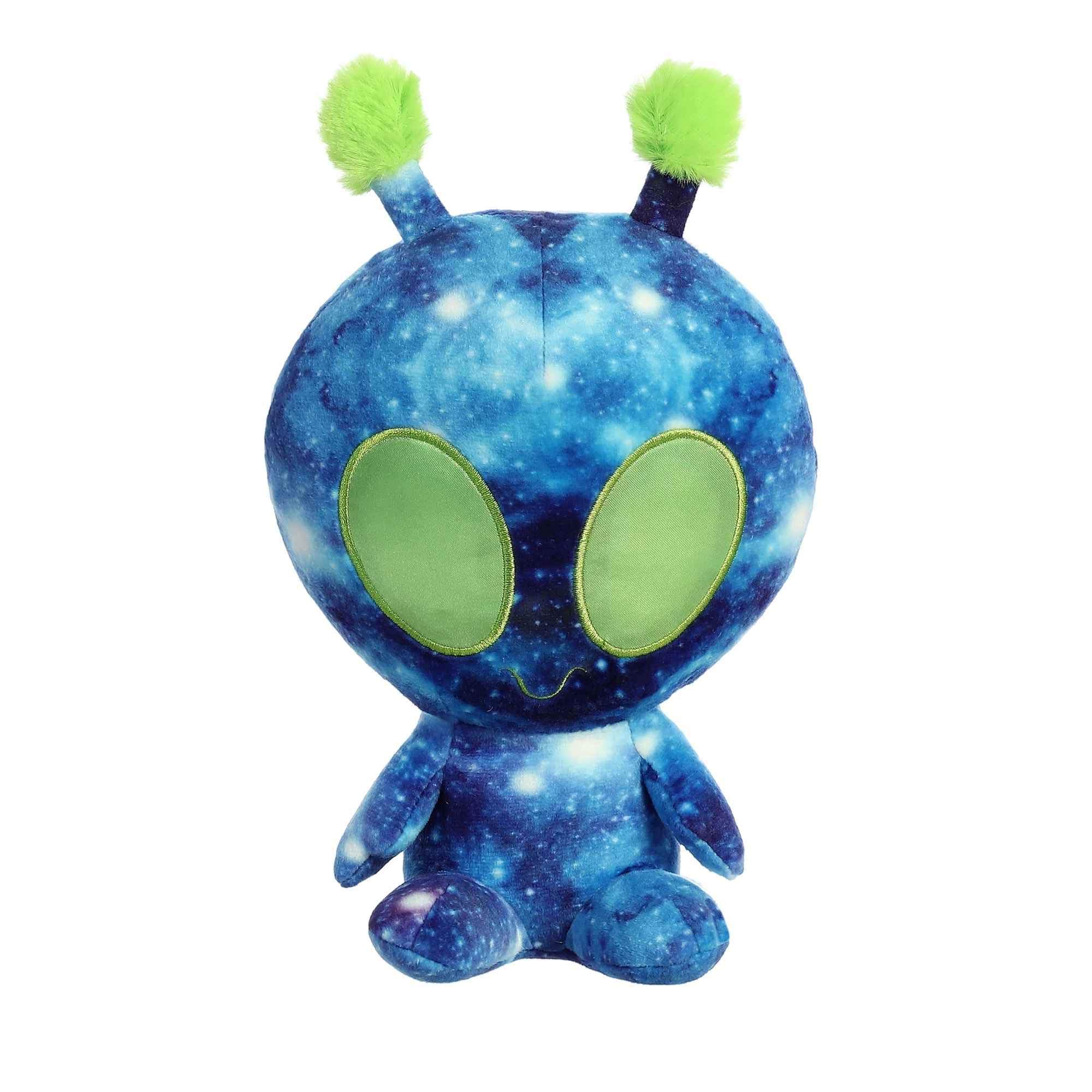 Aurora® Interstellar Galactic Cuties™ Nebula Light Up Animal de peluche alienígena - Compañeros cósmicos - Diversión iluminadora - Azul 8 pulgadas