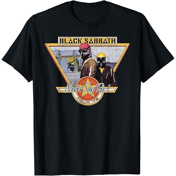 Amazon.com: Black Sabbath Official Never Say Die Tour '78 T-Shirt