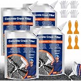 Self Leveling Concrete Crack Filler, 70 Oz 4 Pack, Outdoor Repair, Gray | Flexible, waterproof and quick-drying cement repair for driveways, sidewalks, patios, garage floors and outdoor surfaces.
