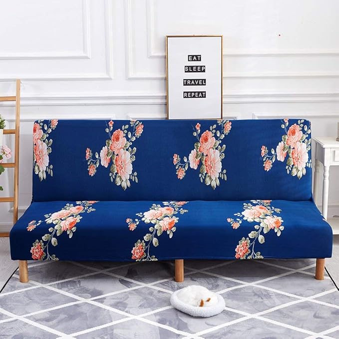 DEEN Fundas de sofá sin Brazos, Funda para sofá o Cama, Funda elástica