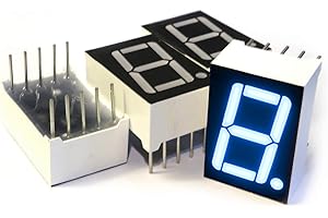 microtivity IS131 7-Segment LED Display, 1 Digit Blue Common Cathode (Pack of 4)