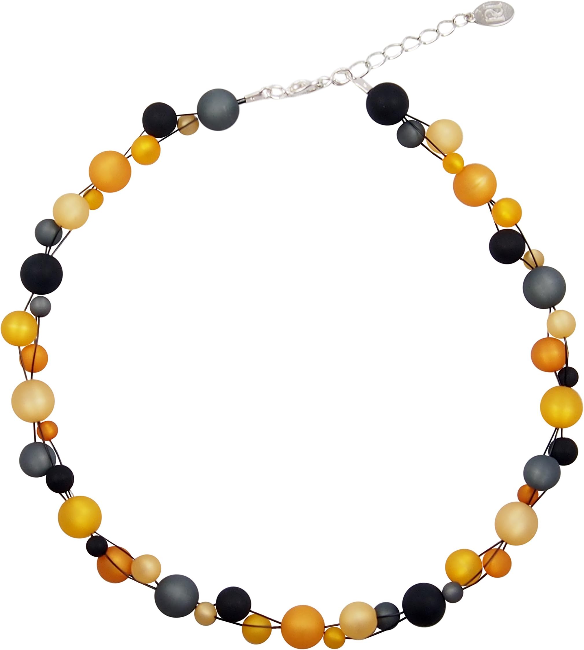 Each necklace is hand made from real Polaris beads of approx. 45 cm + 4.5 cm.