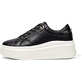 LUCKY STEP Women's Platform Fashion Sneakers Faux Leather Classic Tennis Shoes Low Top Casual Walking Shoes