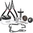 Mixer Worm Gear Kit Compatible with Kitchenaid Whirlpool 5qt 6qt Mixer Gear Parts Replacement,9706529 9709511 9703337 9709231 Worm Follower Gear Kit