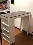 Tavolo Da Bar Bianco 120x60x110 Cm In MDF - 5