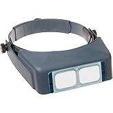Donegan DA-2 OptiVISOR Headband Magnifier, 1.5X Magnification Glass Lens Plate, 20" Focal Length