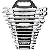 GEARWRENCH 13 Pc. 12 Pt. Ratcheting Combination Wrench Set, SAE - 9312