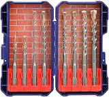 WORKPRO 8-Piece SDS Plus Drill Bit Set Carbide Tips Case 110/160 mm Mix view 3