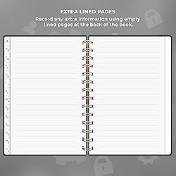 Clever Fox Password Book Spiral – Internet