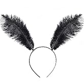 Ryshman Halloween Butterfly Feather Headbands, Butterfly Antenna Headband Costume, Hair Band for Halloween Parties