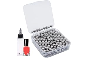 FOIBURELY 320 pcs Paint Mixing Balls Stainless Steel Mixing Agitator Balls for Mixing Model Paints, 6mm/0.24"
