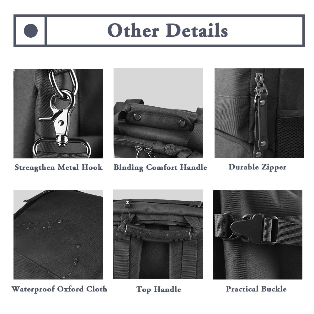 TANGCOOL Convertible Backpack Business Briefcase Backpack 15.6 Laptop Bag Large Capacity Rucksack Waterproof Anti-theft Travel Luggage Casual Daypack for Men, Black