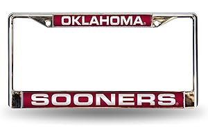 NCAA Laser-Cut Chrome License Plate Frame
