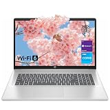 HP High-Performance Laptop, 17.3" HD+ Touchscreen, 8-Cores Intel i3-N305, 32GB RAM, 128GB eMMC + 1TB PCIe SSD, Webcam, HDMI, Numeric Keypad, Wi-Fi 6, Windows 11 Pro, Silver