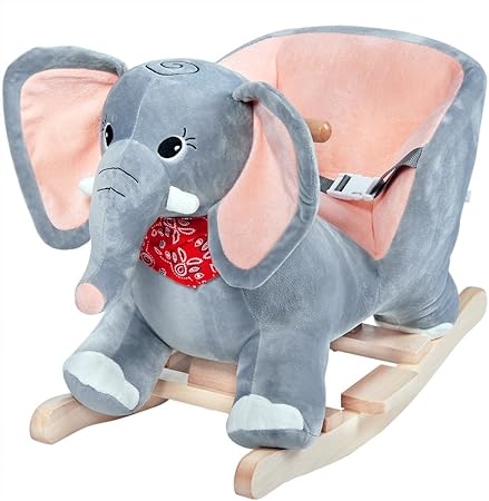 plush elephant rocker