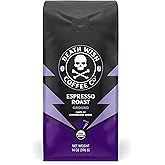 Death Wish Coffee Co., Organic and Fair Trade Espresso Roast Ground Coffee, 14 ounce (Pack of 1)