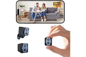 VEBILIKI Spy Camera, 4K Hidden Camera, Mini Camera with 100-day Standby Time, Real-Time Recording, AI Motion Detection, Support Cloud & TF Storage, Auto Night Vision, Compact Indoor Cameras for Home Security