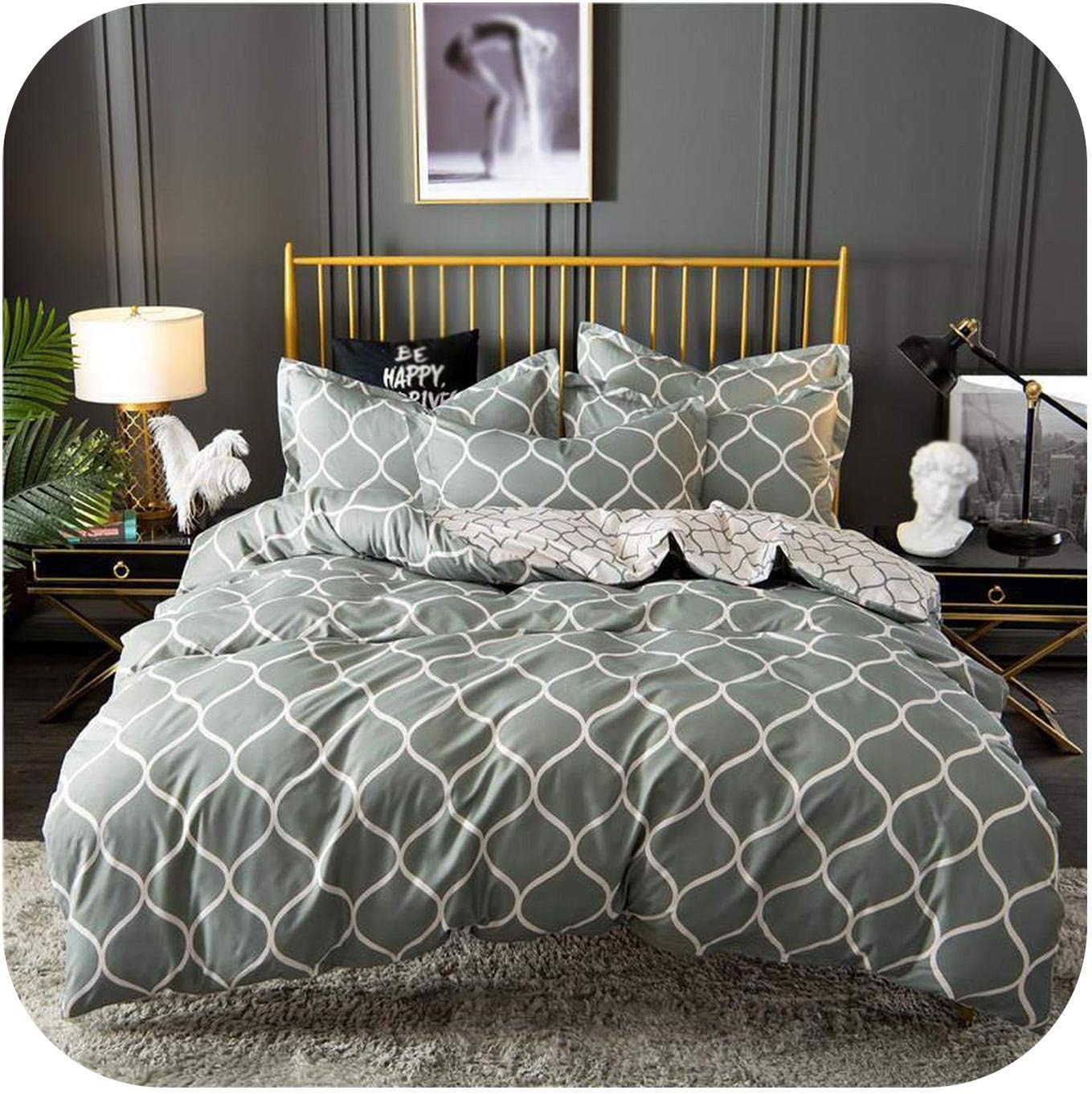 geometric cot bedding