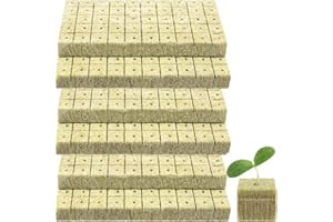 300 Pcs 0.98 Inches Rockwool Grow Cubes Hydroponic Seed Kit for Hydroponics Seeds Germination and Garden Soilless Cultivation