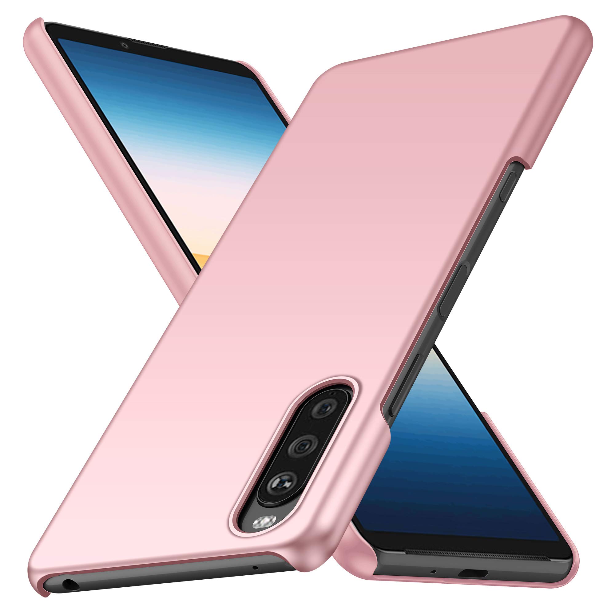 BRAND SET Case for Sony Xperia 10 IV Case PC Silky Ultra Thin Phone Case, Shockproof Ultra-thin Matte Hard Cover Suitable for Sony Xperia 10 IV-Rose gold