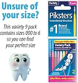 Piksters Interdental Brushes Size 6 40 Pack with Connector Cap view 9