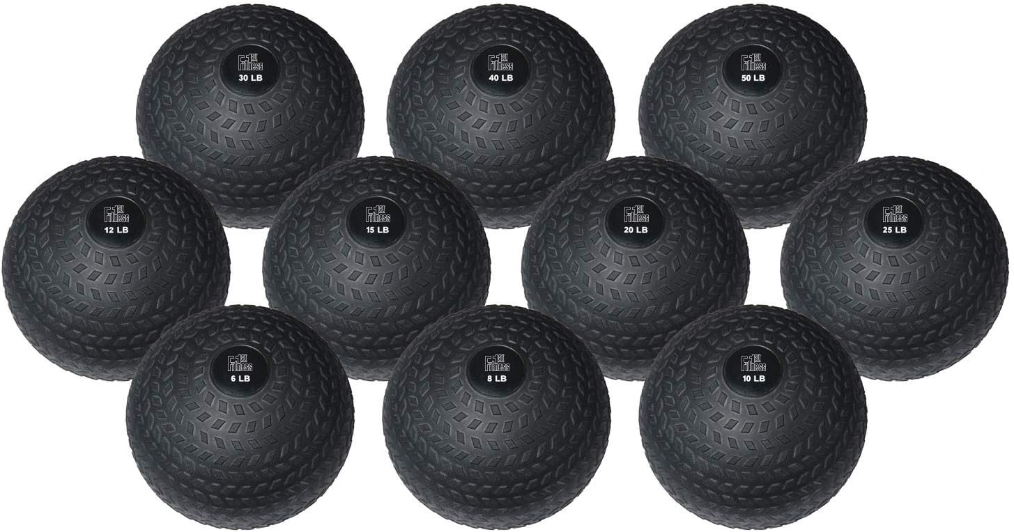 Slam Ball, Easy-to-Grip, Sand-Filled Medicine Ball for Exercise and Workout, Ideal for Weight Training, Cross-Training, Cardio, and Plyometric Workout, Available in Different Weights