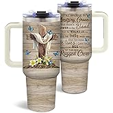 DUUV Christian Tumbler 40 Oz, Christian Gifts for Women, Bible Stainless Steel Insulated Mug for Faith Lovers, Encouragement Inspirational Gifts for Birthday Christmas Thanksgiving, 1PCS