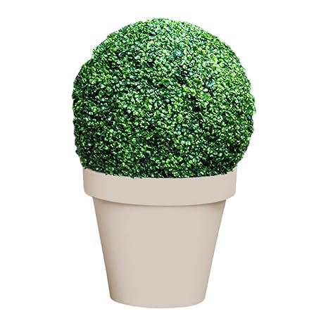 Mojawo Künstliche Buchsbaumkugel Kunstpflanze Buchskugel Graskugel Buchsbaum Kugel Plastikpflanze Innen außen Deko Ø 25 cm