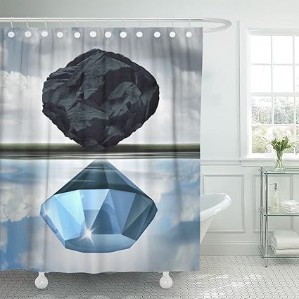 Amazon Com Emvency Shower Curtain 72x78 Inches Valuation Vision