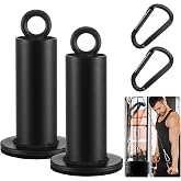 Lasnten 2 Set Weight Loading Pin Fit 2 Inch Standard Weight Plate for Gym | Heavy Duty Loading Pin with Carabiner for Cable Pulley LAT Pulldown System Home Gym Strength Training, 1.9'' D X 4.7'' H
