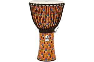 Toca SFDJ-14KB Freestyle Rope Tuned 14-Inch Djembe with Bag - Kente Cloth