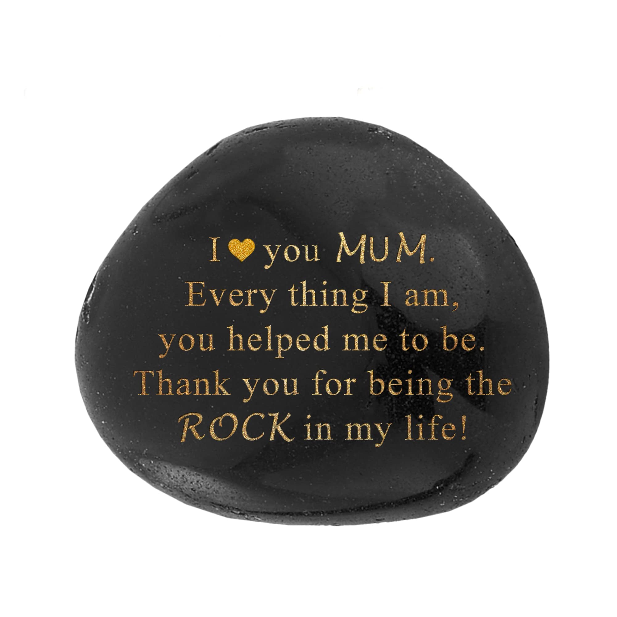 Engraved Rock Mother’s Day Gifts and Father’s Day Gifts - You are My Rock” Dad Gifts from Son, Gifts for Dad from Daughter- Gift for Mom- Heart Warming Mummy Birthday Gifts (Mothers Day Gifts)