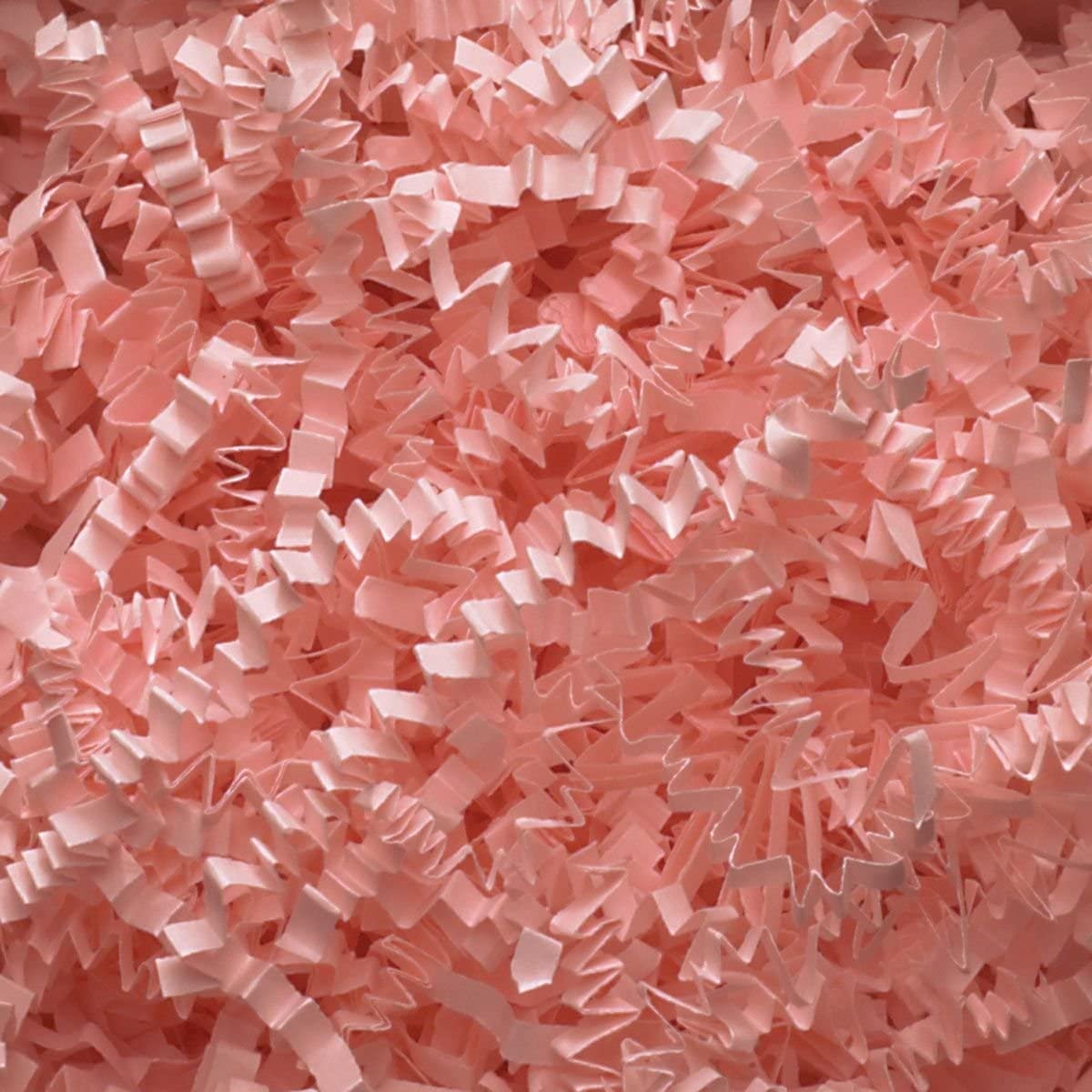 Box.it.pack.it Shredded Crinkle ZigZag Kraft Paper, Light Pink, 500g