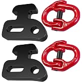 Heavy Duty Container Chain Bridle Hooks with Butterfly Clamps - Loading Hooks for Shipping Containers - Durable Steel Construction - 2-Pack